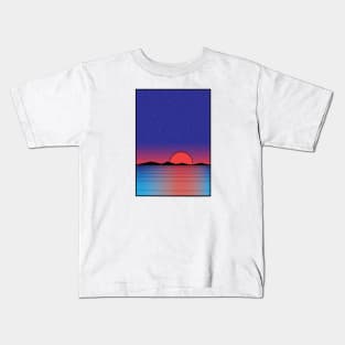 Pink sunset Kids T-Shirt